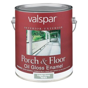 Premium Gloss Oil Porch & Floor Enamel, Light Gray, Gal