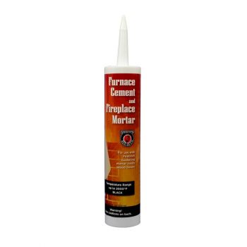 Meeco’s Red Devil Furnace Cement and Fireplace Mortar, Black 10.3 oz.