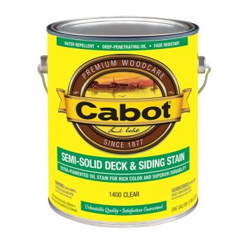 Cabot Semi Solid Oil Decking Stain, Clear, Gal