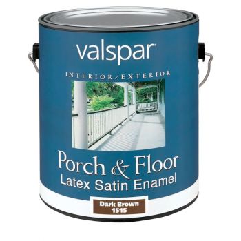 Premium Satin Latex Porch & Floor Enamel, Dark Brown, Gal