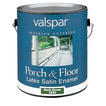Premium Satin Latex Porch & Floor Enamel, Dark Green, Gal