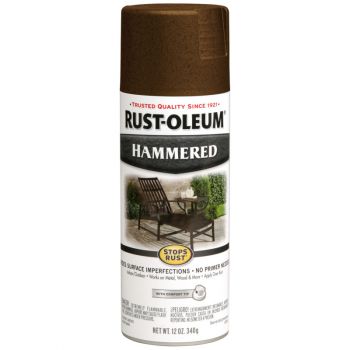 Rust-oleum Stops Rust Hammered Spray Paint, Brown, 12 oz
