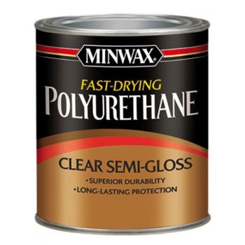 Minwax Polyurethane Varnish, Clear Semi Gloss, ½ Pint