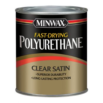 Minwax Polyurethane Varnish, Clear Satin, ½ Pint