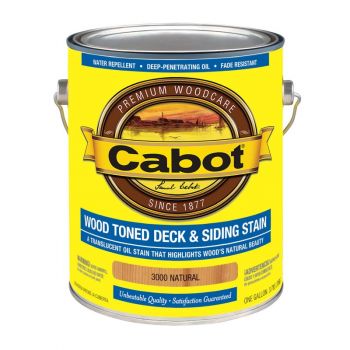 Cabot Wood Toned Deck and Siding Stain, Natural, Gal