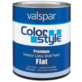 Valspar Premium Interior Latex Paint, Flat, Tint Base, Qt.