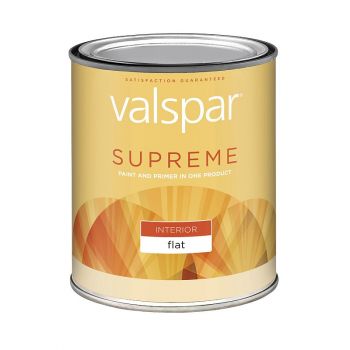 Valspar Premium Interior Latex Paint, Flat, Clear Base, Qt.