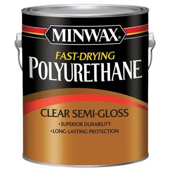 Minwax Polyurethane Varnish, Clear Semi Gloss, Gal