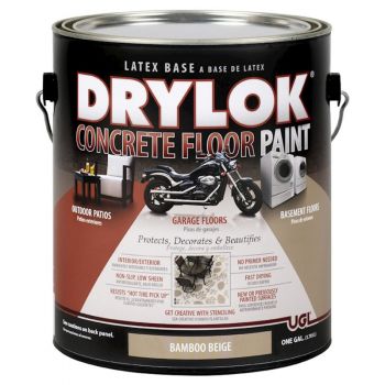 DryLock Latex Concrete Floor Paint, Bamboo Beige, Gal