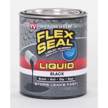Flex Seal Liquid Rubber, Black, Pt.
