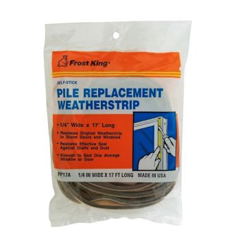 Frost King Pile Replacement Weatherstrip, 1-1/4 in. x 17 ft.