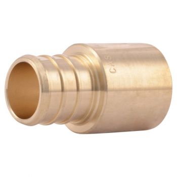 Brass PEX Barb Male Sweat Adapter- Lead Free, 3/4”x3/4 SWT M