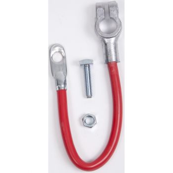 4 Gauge Top Post Battery Cable, 10", Red