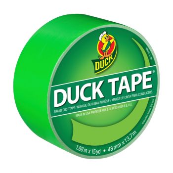 Color Duck Tape® Brand Duct Tape - Neon Green, 1.88 in. x 15 yd.