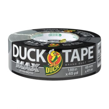 Duck Max Strength® Brand Duct Tape - Silver, 1.88 in. x 45 yd.