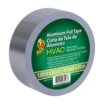 Duck® Brand HVAC Metal Repair Aluminum Foil Tape - Silver, 1.88 in. x 50 yd.