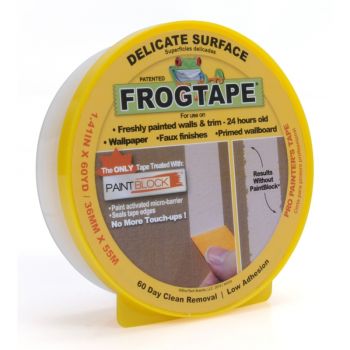 FrogTape® Delicate Surface Painter's Tape - Yellow, 1.41 in. x 60 yd.