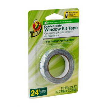 Duck® Brand Double-Sided Window Kit Tape - Indoor, .25 in. x 24 ft.