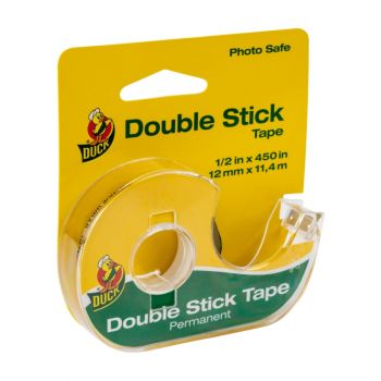 Duck® Brand Permanent Double Stick Tape - Clear, .5 in. x 450 in.
