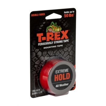 T-Rex® Extreme Hold Mounting Tape - Black, 1 in. x 60 in.
