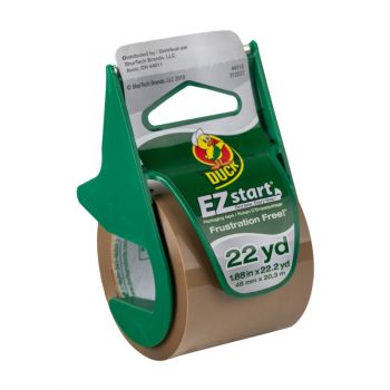 Duck® Brand EZ Start® Packing Tape with Dispenser - Tan, 1.88 in. x 22.2 yd.