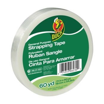 Duck® Brand General Purpose Strapping Tape - White, .71 in. x 60 yd.