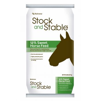 Stock and Stable 12% Sweet Horse Feed, 50 lbs