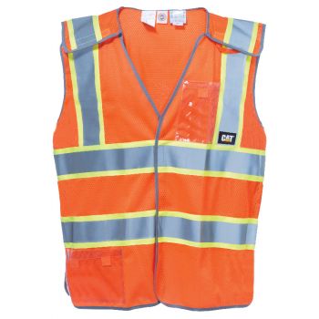 CAT 5-Point Breakaway Vest, Hi-Vis Orange, M/L