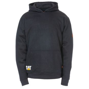 CAT Flame Resistant Hood Sweatshirt, Black, M