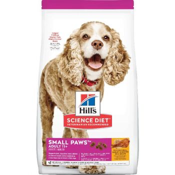 Hill's Science Diet Senior 11+ Small Paws Dry Dog Food, Chicken Meal, Barley & Brown Rice Recipe, 4.5 lb Bag