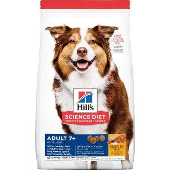 Hill's Science Diet Senior 7+ Dry Dog Food, Chicken Meal, Barley & Brown Rice Recipe, 15 lb Bag