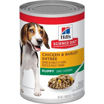 Hill's Science Diet Puppy Canned Dog Food, Chicken & Barley Entrée, 13.1 oz
