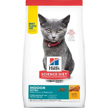 Hill's Science Diet Kitten Indoor Dry Cat Food, Chicken Recipe, 7 lb Bag