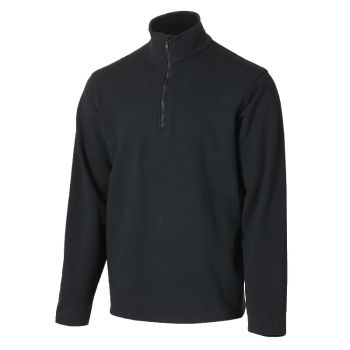 Wrangler FR Flame Resistant 1/4 Zip Pullover Fleece, Black, M