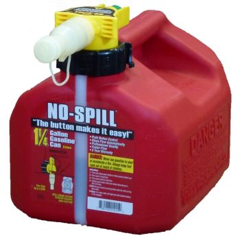 NO-SPILL Gas Can, 1-1/4 Gal.