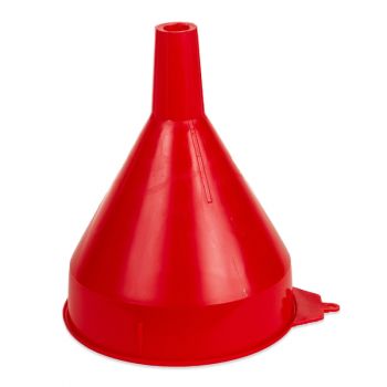 Funnel King Red Polyethylene Funnel, 2 Qt