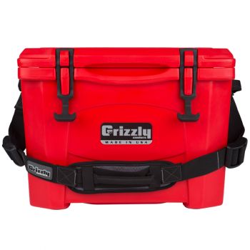 Grizzly 15 QT Cooler Red