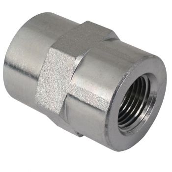 Style 5000 3/8" Female Pipe Thread x 3/8" Female Pipe Thread Hydraulic Adapter (Packaged)