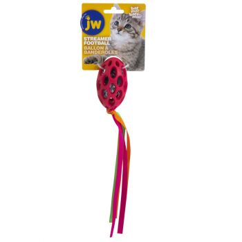 JW Cataction Football Streamer Cat Toy