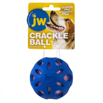 JW Crackle Heads Crackle Ball, Medium, Assorted Colors