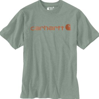 Men's Carhartt Short-Sleeve Logo T-Shirt - Leaf Green Heather,L