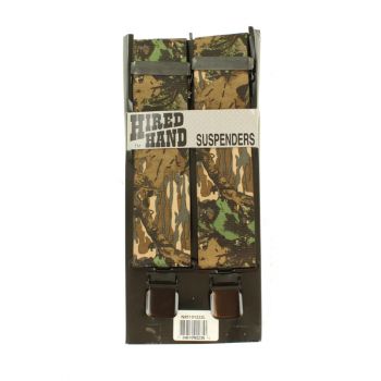 Hired Hand Mossy Oak Camo Suspenders, 48”