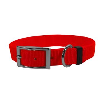 Extended D Nylon Collar, 20”, Red