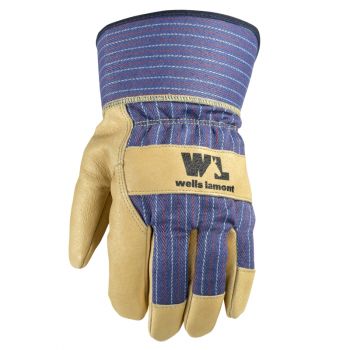 Heavy Duty Work Gloves with Leather Palm (Wells Lamont 3300)
