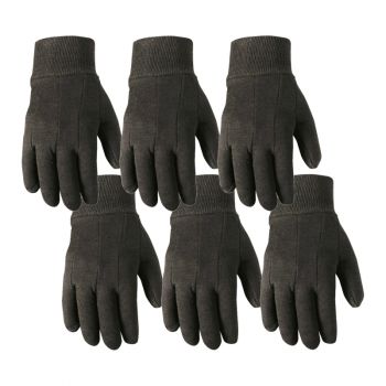 6 Pair Bulk Pack Jersey Cotton Work Gloves, Large (Wells Lamont 501LK-WNW)