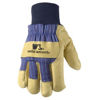 Men's Heavy Duty Winter Work Gloves with Leather Palm, Thinsulate (Wells Lamont 5127)