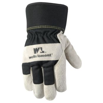 Men's Heavy Duty Winter Work Gloves with Cowhide Leather Palm, Extra Large (Wells Lamont 5130XL)