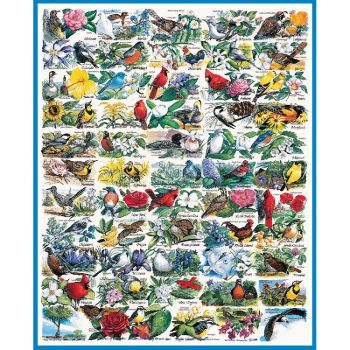 State Birds & Flowers - 1000 Piece Jigsaw Puzzle