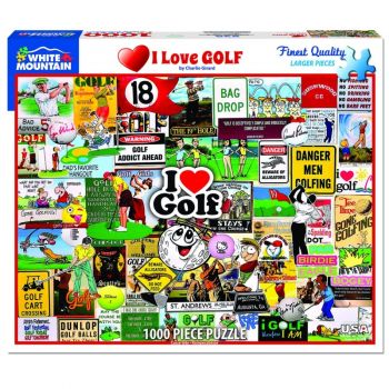 I Love Golf 1000 pc Puzzle