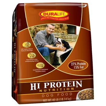 Duralife Hi Protein Dog Food, 40 Lbs.